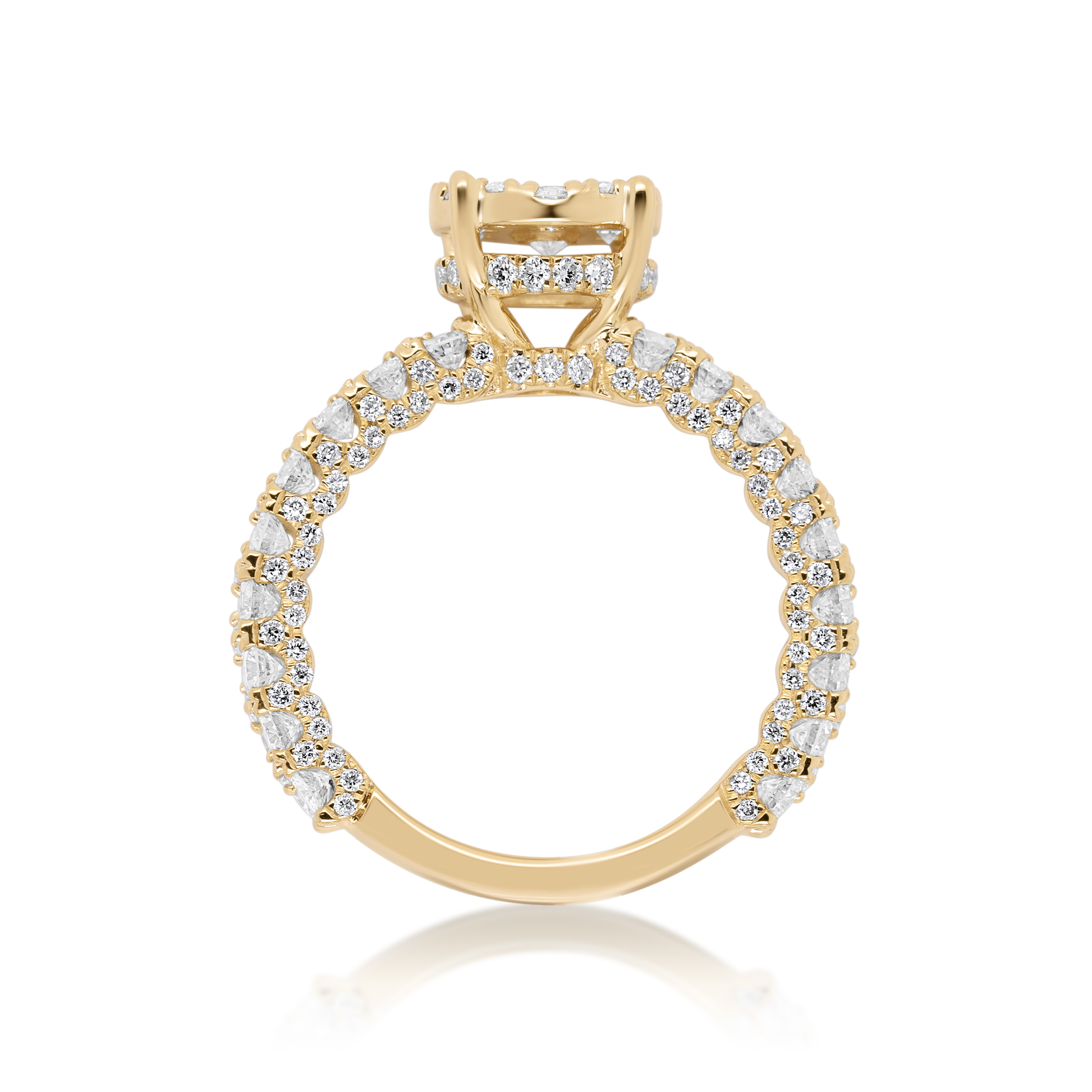 Diamond Ring 2.85 ct. 14K Yellow Gold